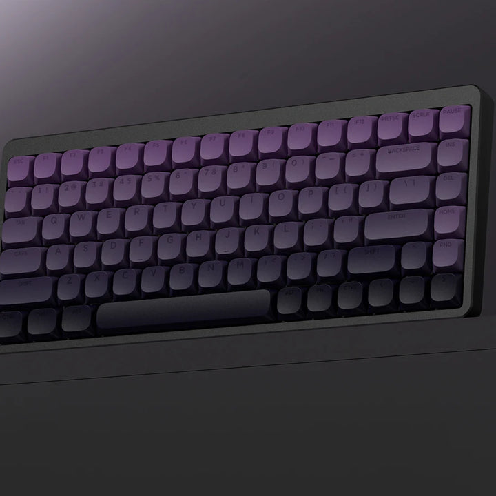 Purple glow key for double click mechanical keyboard