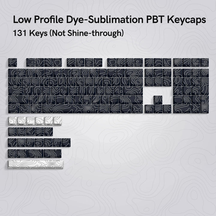 Purple glow key for double click mechanical keyboard