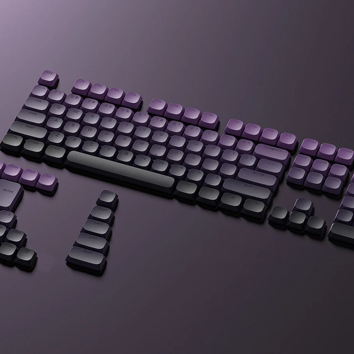 Purple glow key for double click mechanical keyboard