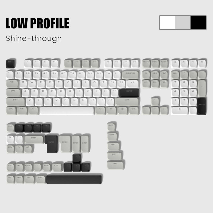 Purple glow key for double click mechanical keyboard