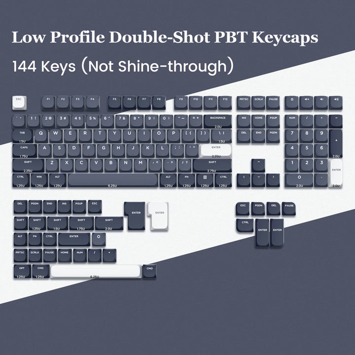 Purple glow key for double click mechanical keyboard